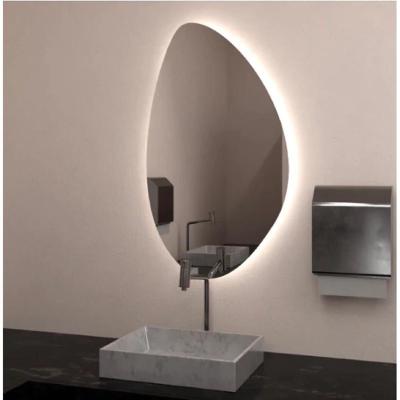 Kit 2 Espelhos Orgânico Com Led Amarela 60x40 Com Bateria Amarelo