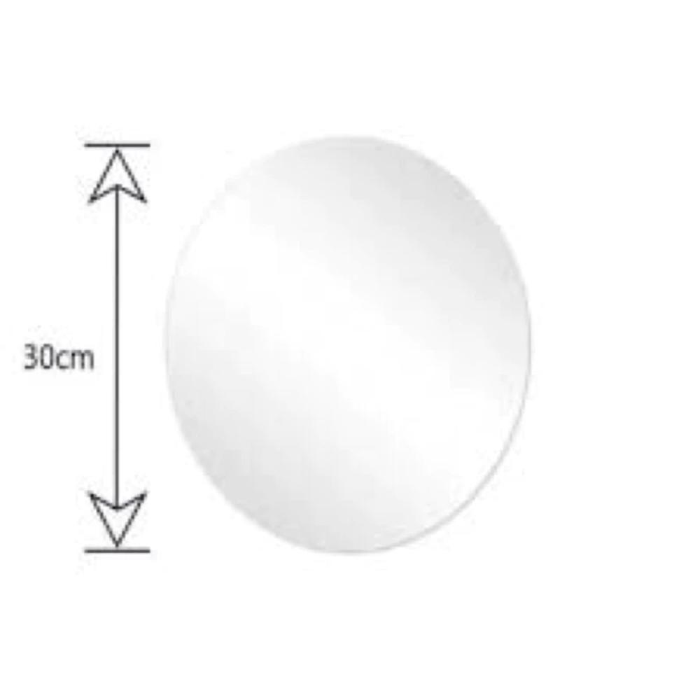 Espelho Redondo Com Led Branco Quente 30x30 Com Fonte Bivolt Amarelo - 2