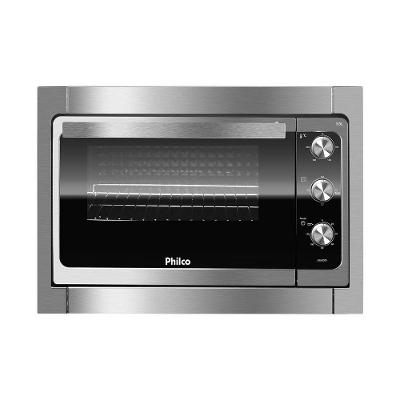 Forno Elétrico de Embutir Philco PFE55E 55L com Grelha Deslizante Timer e Luz Interna 110V