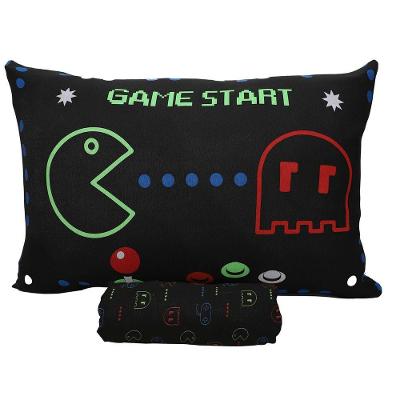 Jogo De Cama Portallar Solteiro Malha Mista Joy Pac Controle 2 Peças Preto