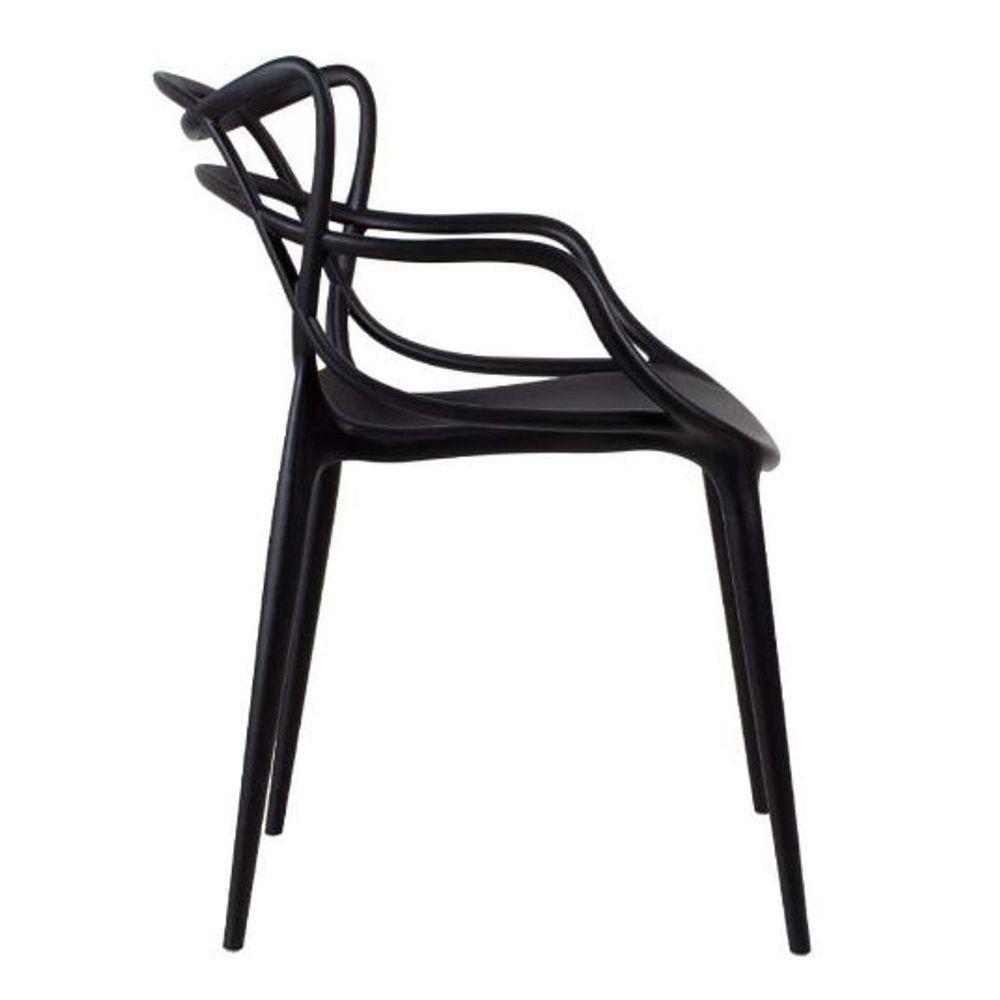 Kit Com 3 Cadeiras Allegra Resistente Design Moderno E Conforto Para Sala, Escritório E área Externa - 4