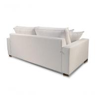 Sofá 2 Lugares Fixo Living Hotello Linho Bege Claro 1,6m X 0,8m - 2