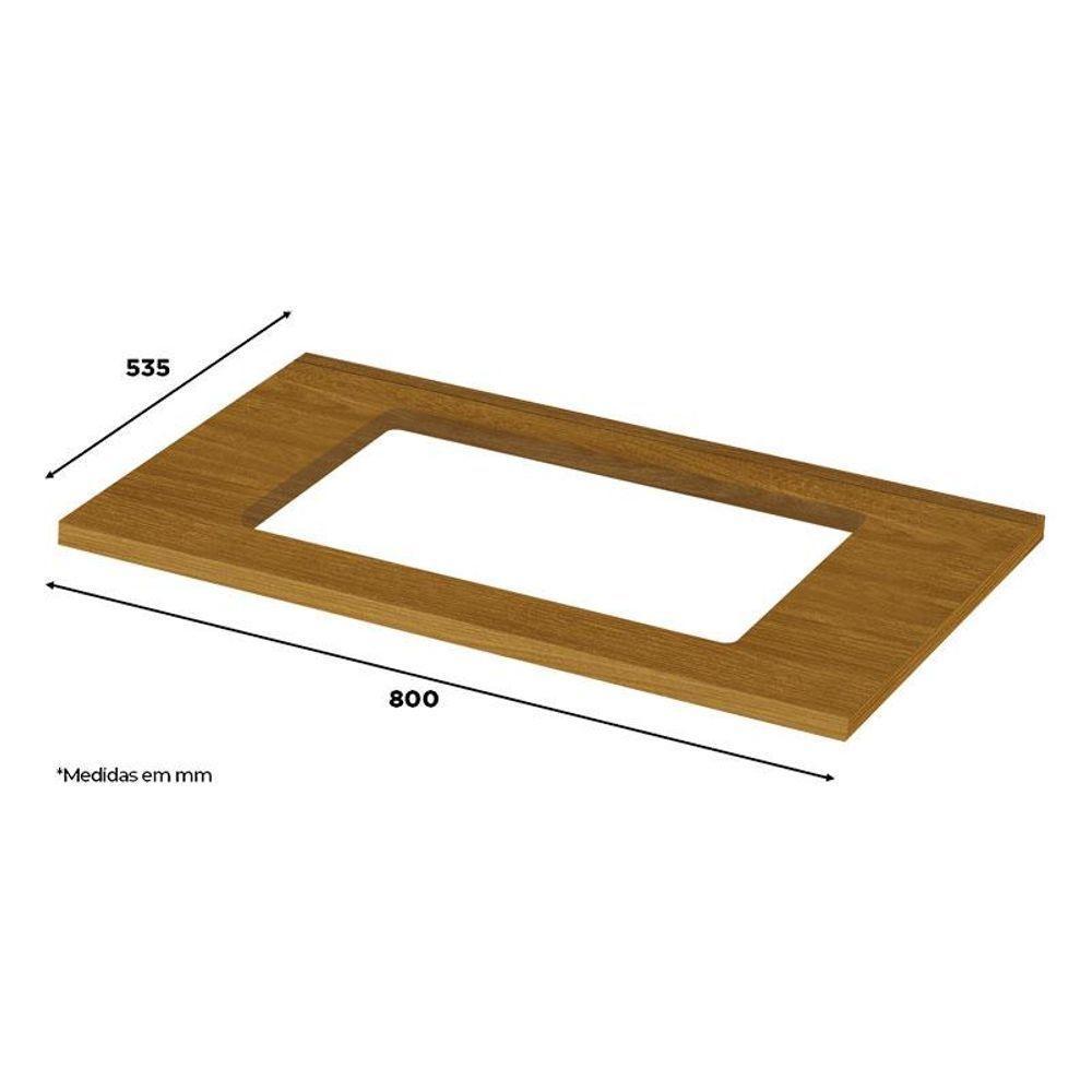 Balcão Forno De Embutir Americana Branco Com Tampo Para Cooktop Nature - Henn - 2