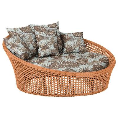 Chaise Hungria Pintura Marrom Corda Náutica E6 Trama Terra Cota