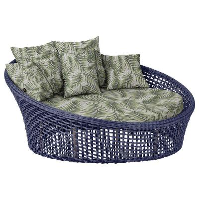 Chaise Hungria Pintura Fendi Corda Náutica E5 Trama Original Azul