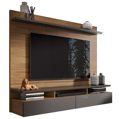 Painel Para Tv Até 55" Noruega Grafite Perolizado Freijó