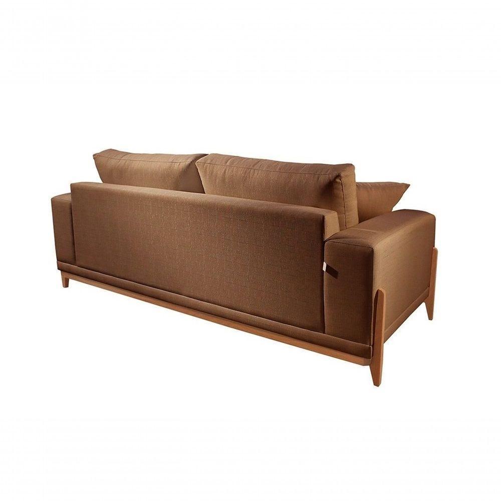 Sofá 2 Lugares Fixo Living Bellagio Linho Terracota 1,9m - 3