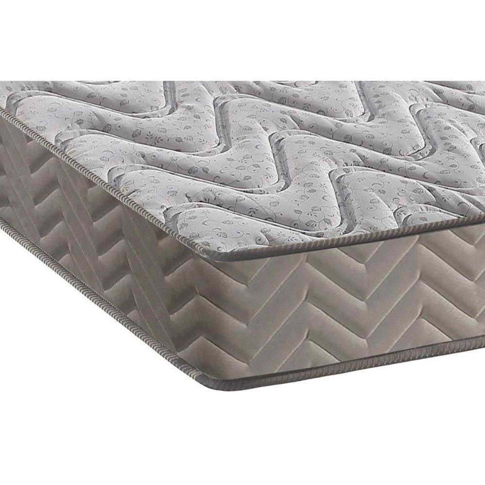 Cama Box Casal: Colchão Espuma D45 Paropas Pasquale Clean + Base CRC Suede Gray(138x188) - 3
