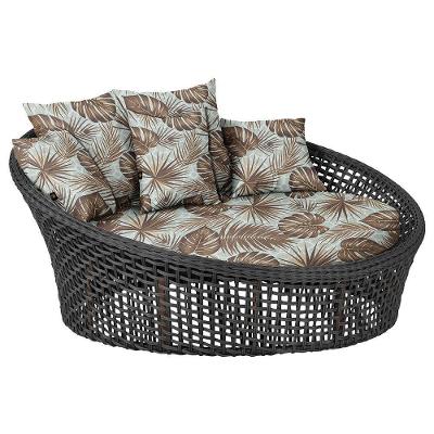 Chaise Hungria Pintura Marrom Corda Náutica E6 Trama Preto
