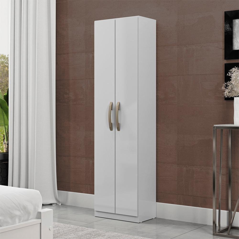 Armario Multiuso 2 Portas 170 Cm Mdp Lara Mu019 Neve Mxm - 5