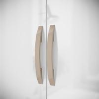 Armario Multiuso 2 Portas 170 Cm Mdp Lara Mu019 Neve Mxm - 3