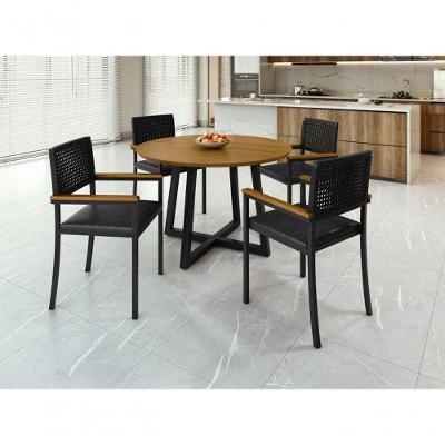Conjunto Para área Gourmet 4 Cadeiras 1,20m - Coliseu - Paonanda Decor