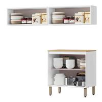 Armarios Lavanderia 3 Modulos 160 Cm Glor Branco Neve Mxm - 2