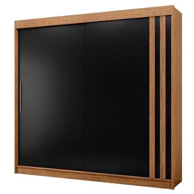 Guarda Roupa Casal 2p Correr Mdf 244 Cm Rd024 Nero Mxm Nero