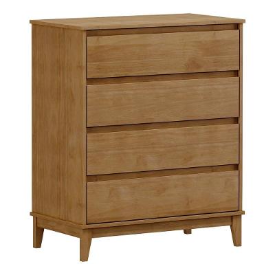 Comoda 4 Gavetas Mdf 81 Cm 2801 Milani Store Freijo