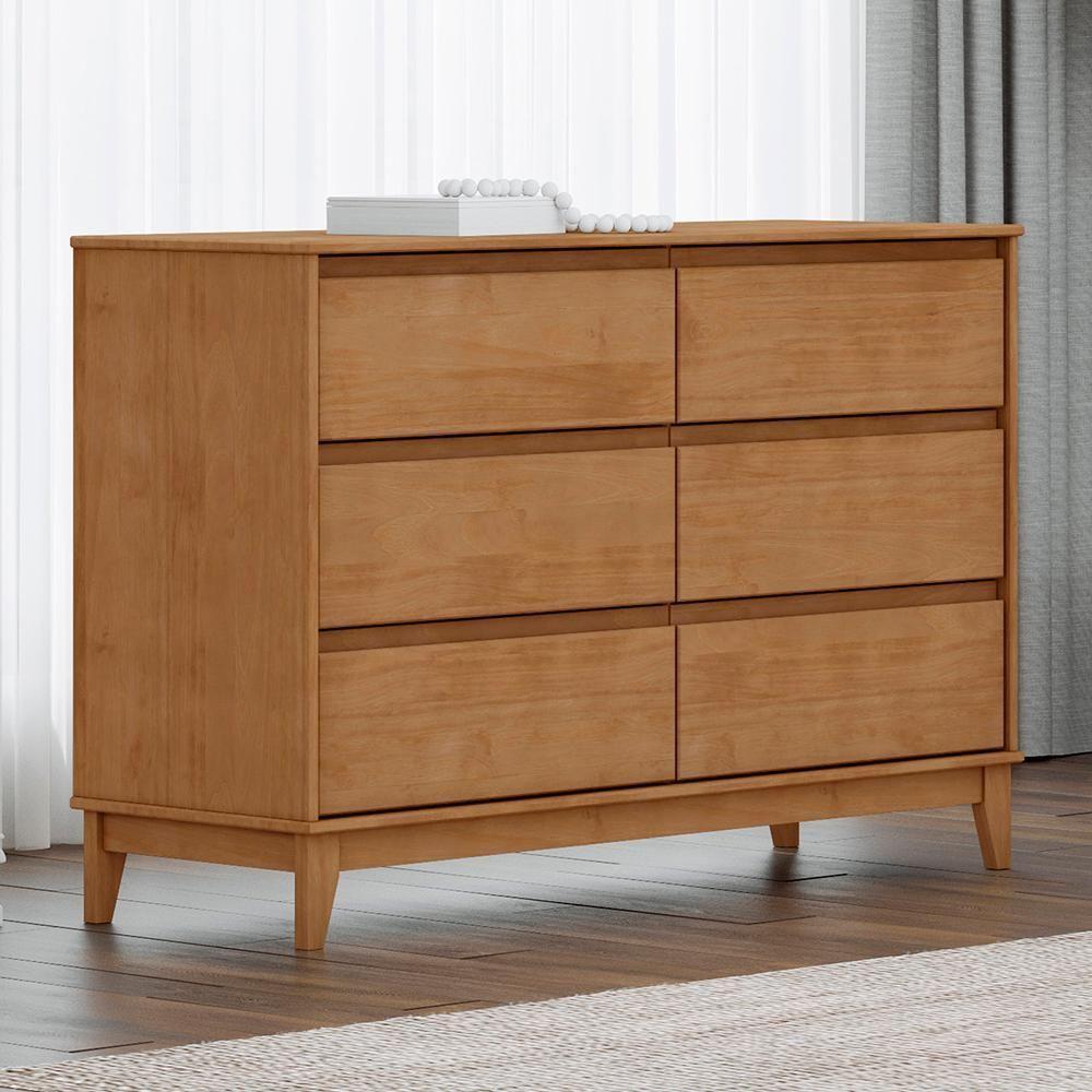 Comoda 6 Gavetas Mdf 125 Cm 2815 Milani Store Freijo - 2