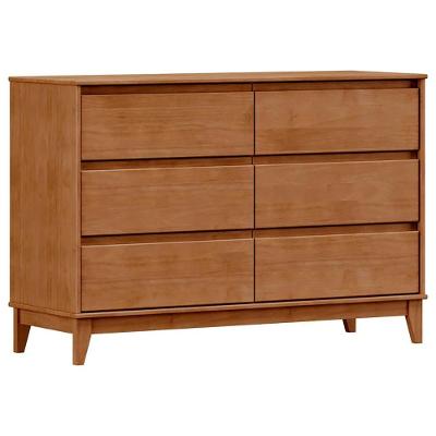 Comoda 6 Gavetas Mdf 125 Cm 2815 Milani Store Freijo