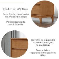 Comoda 6 Gavetas Mdf 125 Cm 2815 Milani Store Freijo