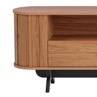 Rack Para Sala De Estar Tv 60 Pol Orgânico 220cm Penina D03 Freijó Preto Fosco - Lyam Decor - 3