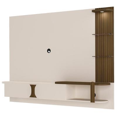 Painel Suspenso Tv 72 Pol 200 Cm 4530 Off White Pinho Ripado Arly