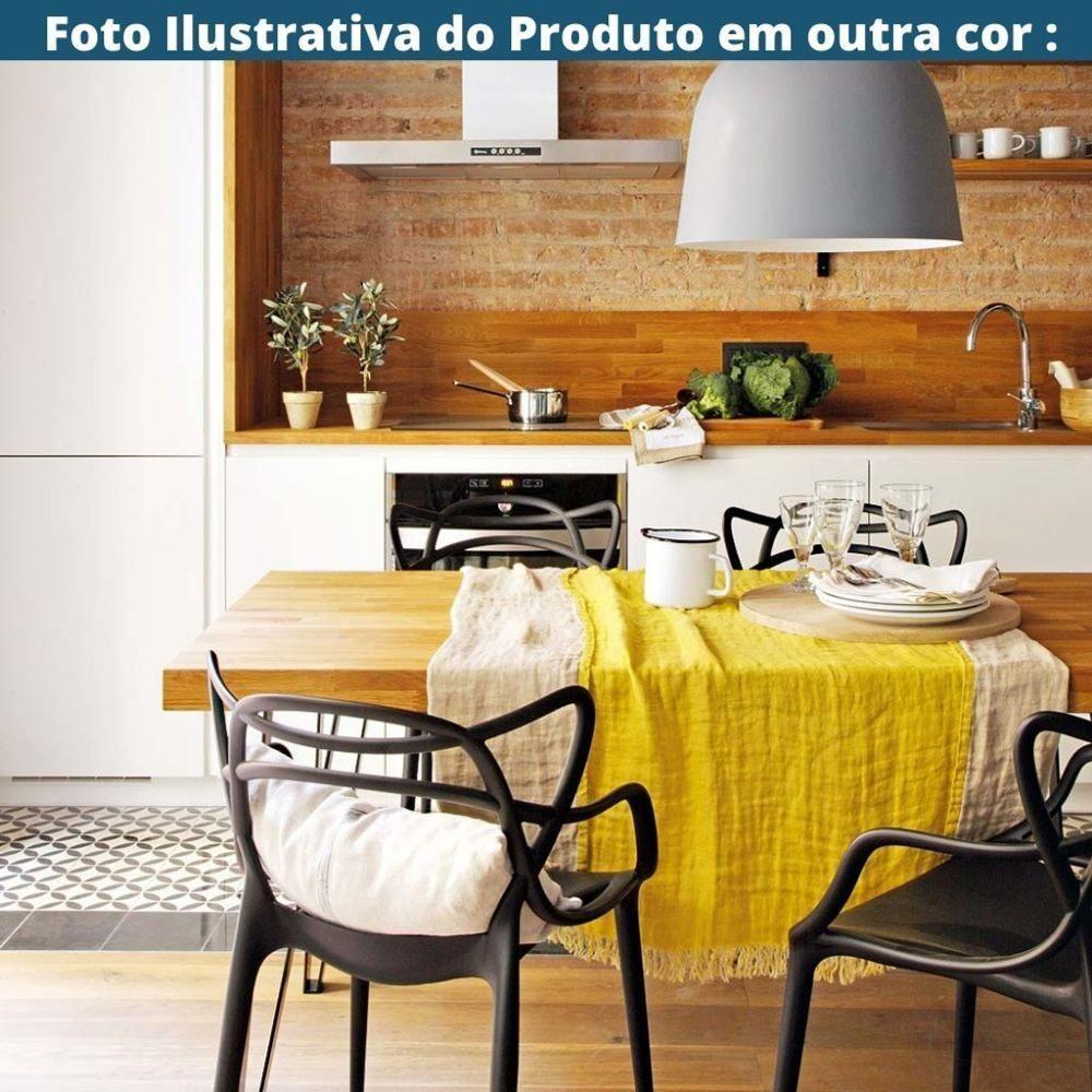 Kit 4 Cadeiras Empilhável Inmetro Aviv Master Allegra Fratini Polipropileno Fendi Suporta 182kg - 7