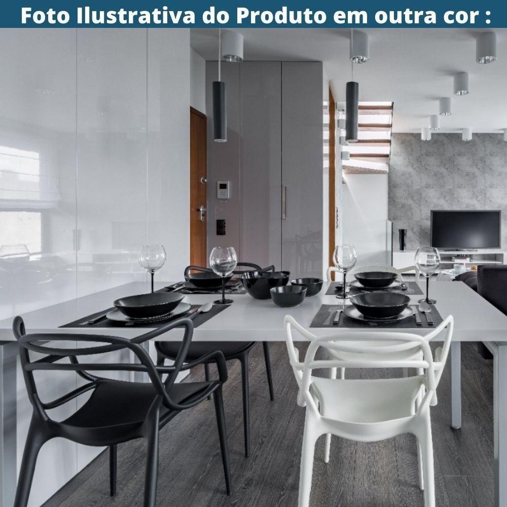 Kit 4 Cadeiras Empilhável Inmetro Aviv Master Allegra Fratini Polipropileno Fendi Suporta 182kg - 9