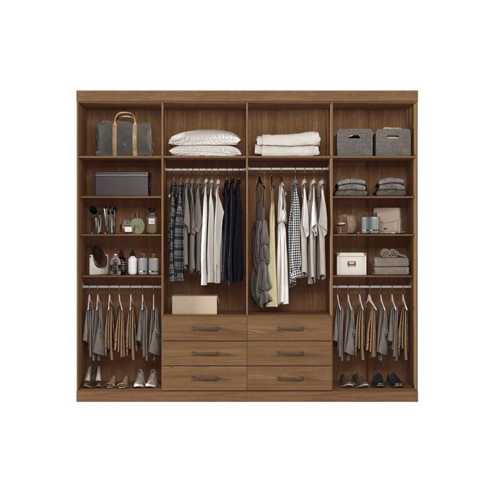 Guarda Roupa 8 Portas E 6 Gavetas 8.6 Master Jatobá - Santos Andirá - 6