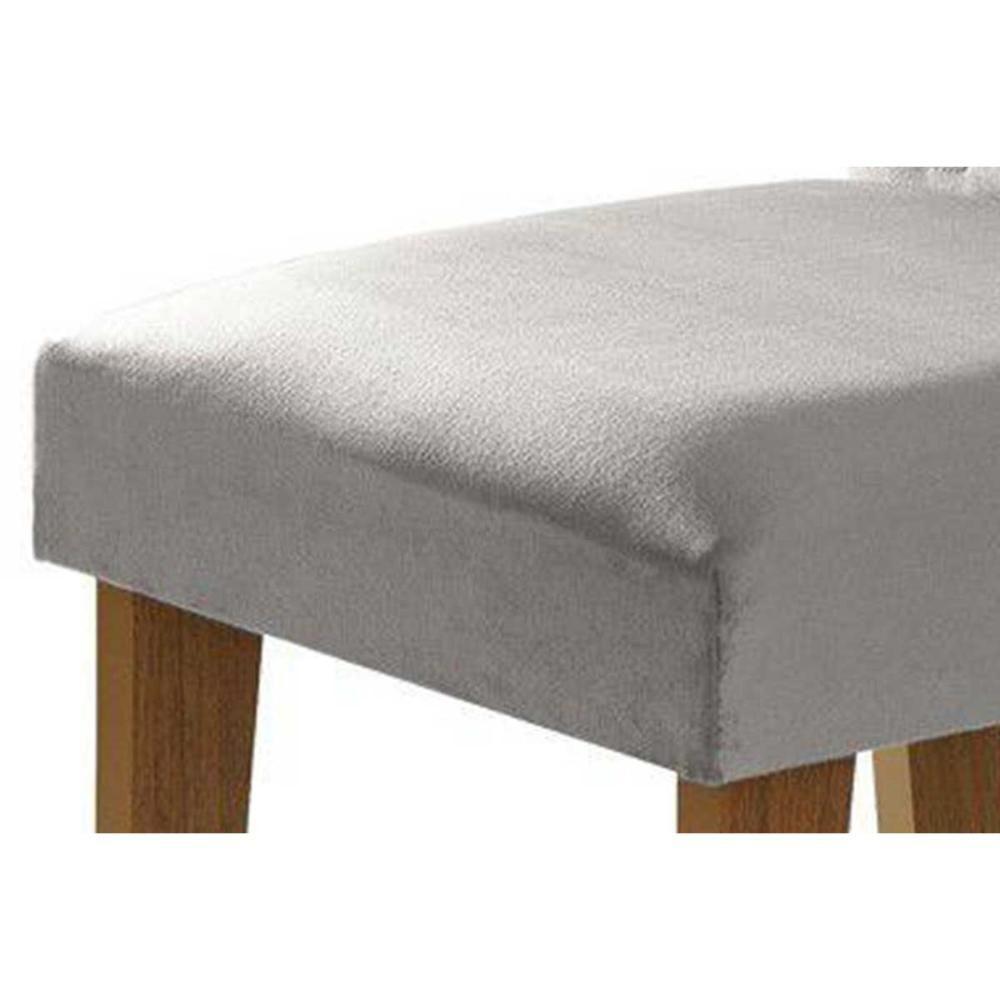Kit 2 Cadeiras De Cozinha Amsterdã 4 Un Imbuia Suede Capuccino Rufato - 5
