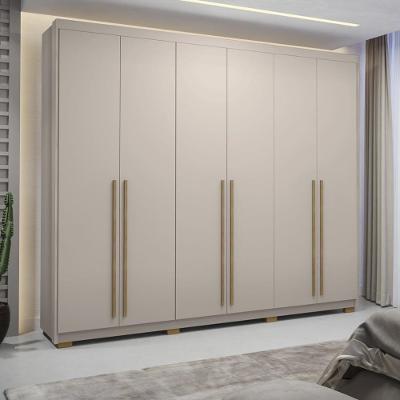 Guarda Roupa Casal 6 Portas 6 Gavetas Dubai Majestic - Fendi Fendi