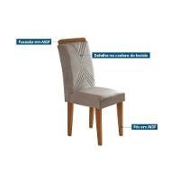 Kit 2 Cadeiras Sala Jantar Amsterdã 6 Un Imbuia Suede Capuccino Rufato - 3