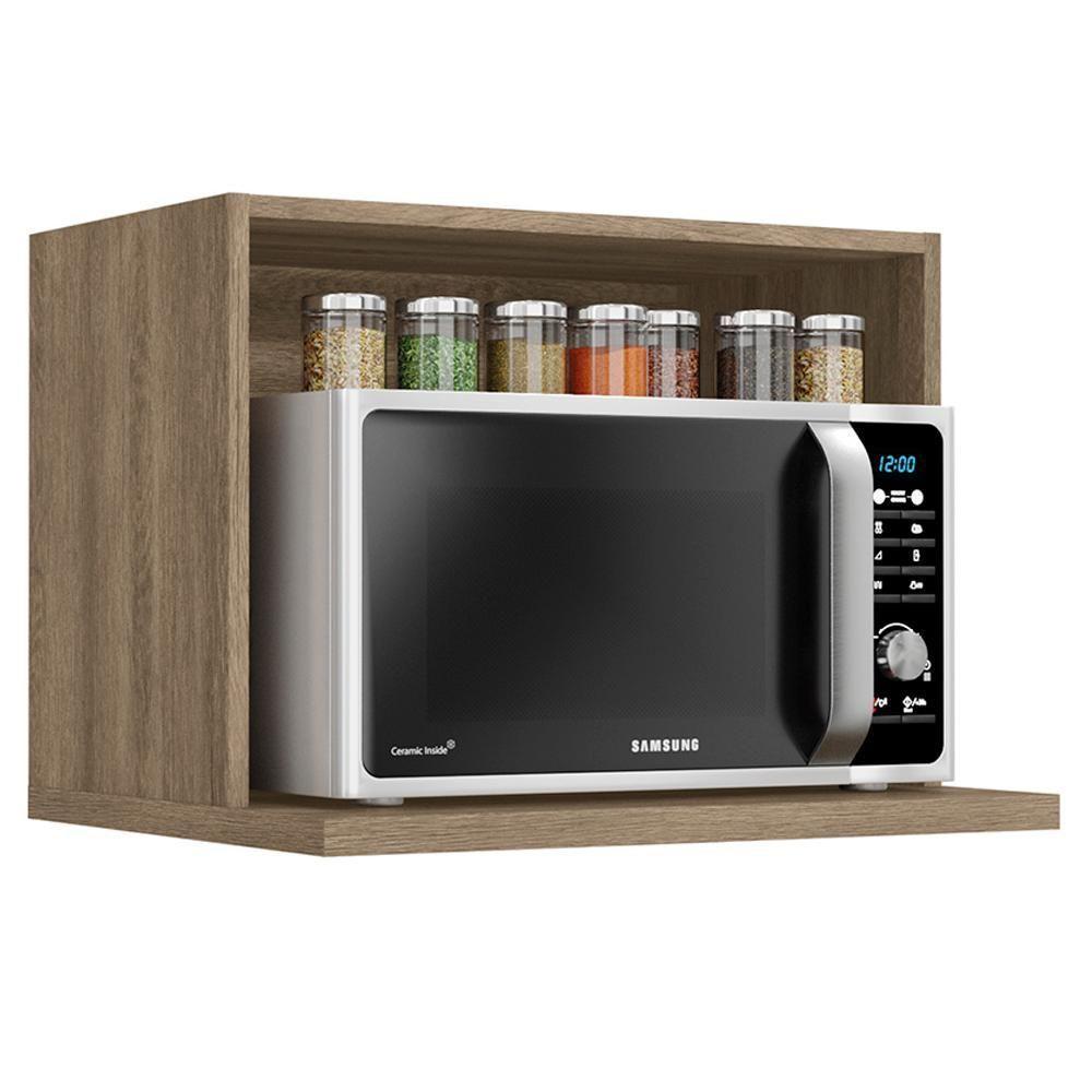 Armario Aereo Nicho Microondas 60 Cm Maxxi G738 Kappesberg Nogal - 5