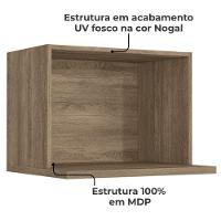 Armario Aereo Nicho Microondas 60 Cm Maxxi G738 Kappesberg Nogal - 3