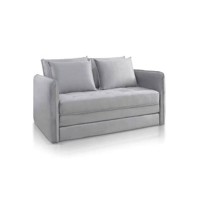 Sofá Cama Noronha Casal Dobrável Colchão 1.55m Jc Estofados Cinza