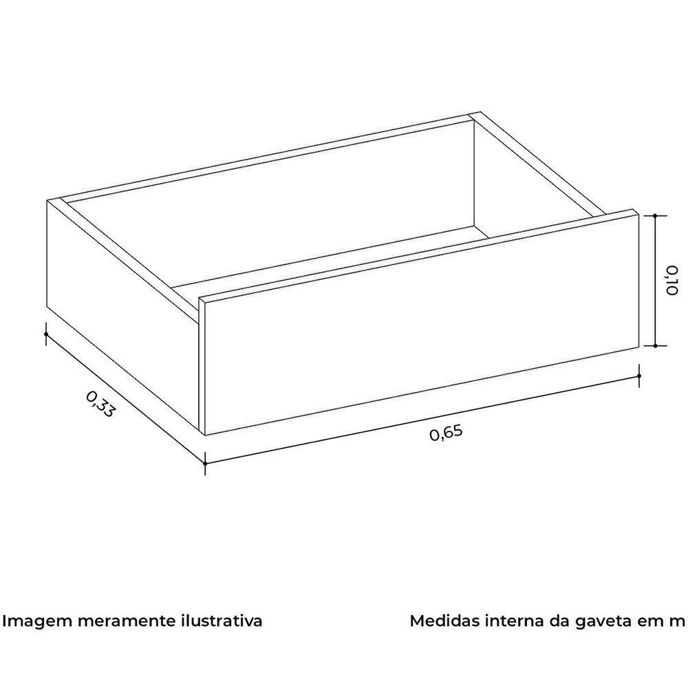 Cômoda Ripada Sapateira 5 Gavetas 1 Porta Duello Cinamomo Off White - 1