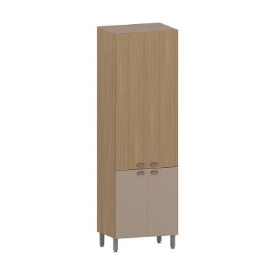 Paneleiro Duplo 70cm 4 Portas Classic Luciane Móveis Freijó/freijó Brasil/petala Rosa
