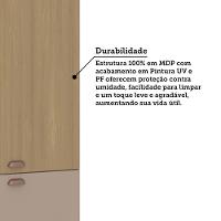 Paneleiro Duplo 70cm 4 Portas Classic Luciane Móveis Freijó/freijó Brasil/petala Rosa - 5