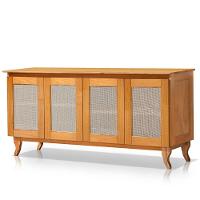 Cristaleira 2 Portas Com Balcão 4 Portas Madeira Maciça Imbuia - 2