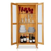 Cristaleira 2 Portas Com Balcão 4 Portas Madeira Maciça Imbuia - 8