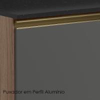 Armario Aereo Balcao 1 Porta 40cm Mdf Kali Nicioli Carvalho Toq Chumbo - 5