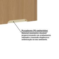 Armário Aéreo Para Cozinha 80cm 2 Portas Lúmina Luciane Móve Freijó/freijó - 3