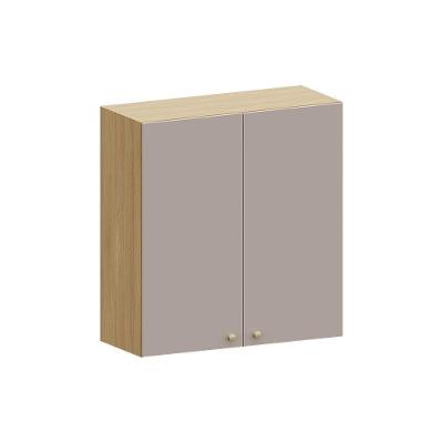 Armário Aéreo 80cm 2 Pts Elegance Luciane Móveis Freijó/cinammon