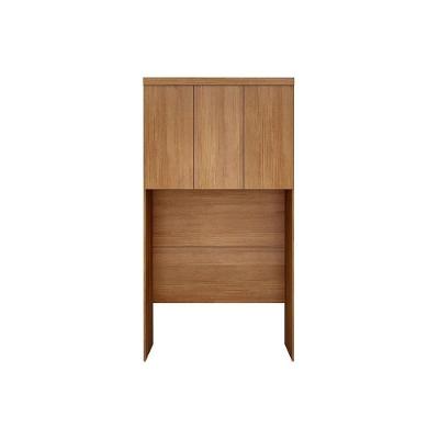 Modulado De Quarto Armário Ponte Aéreo Solteiro Rizon-linea C- 3 Portas Cumaru Ripado 3d - Novo Horizonte