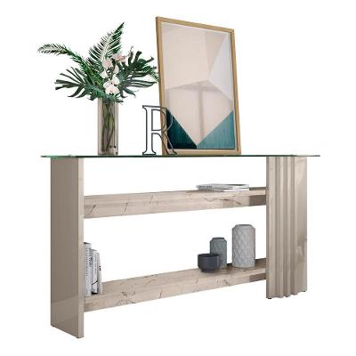 Aparador Buffet Para Sala De Estar Frizz - 7 Decor Calacata E Off White