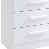 Cômoda Firenze 4 Gavetas Com Sapateira 1 Porta D'doro Branco - 4