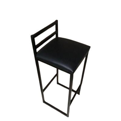 Banqueta Estofada E Robusta Aço Ferro Metal Cor Preto Estilo Industrial Bq-03