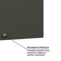 Armário Aéreo De Cozinha 80cm 2 Portas Classic Luciane Móvei Freijó/verde Amalfi - 6