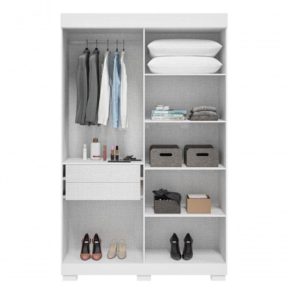 Guarda Roupa Polonia 4 Portas E 2 Gavetas – Linhamobilia Branco - 3