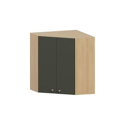 Armário De Canto Diagonal 2 Portas Classic Luciane Móveis Freijó/verde Amalfi