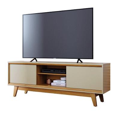 Aparador Bancada Para Sala Atlas - 7 Decor Cumaru E Opala