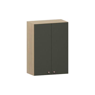 Armário Aéreo De Cozinha 60cm 2 Portas Classic Luciane Móvei Freijó/verde Amalfi
